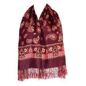 Forsyth Men's 1940's Silk Opera Scarf With Hand Knotted Fringe